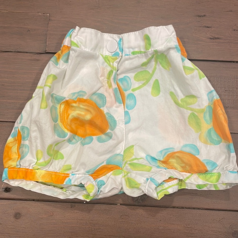 Girl’s Tuc Tuc Floral Shorts 6M